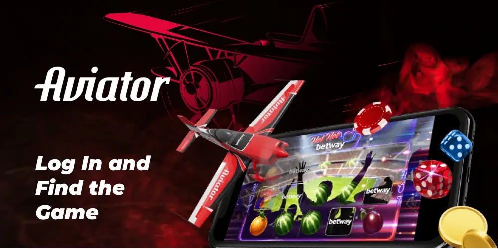 Aviator plane flying over a mobile casino interface with Betway branding