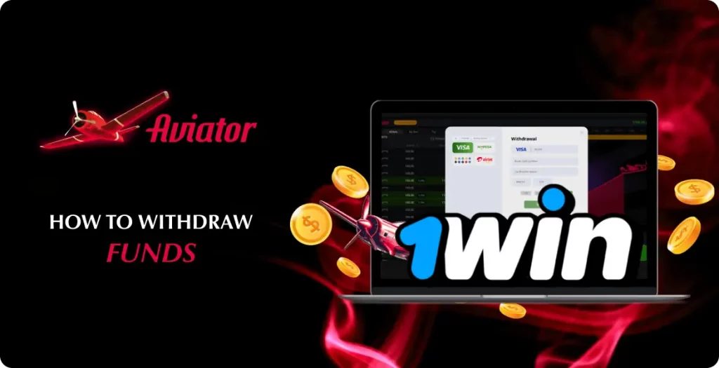 Withdrawal page on 1Win for Aviator game with various payment options